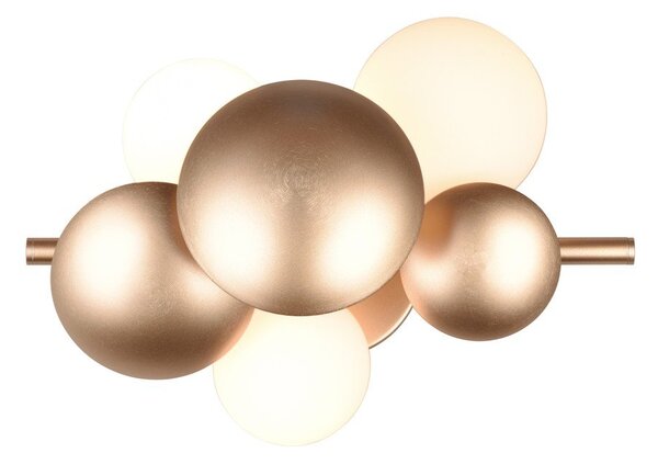 Kinkiet w biało-złotym kolorze Bubble – Trio Select
