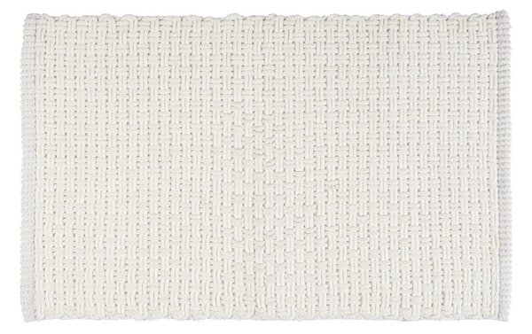 Biały tekstylny dywanik łazienkowy 50x80 cm Ecoli – Wenko