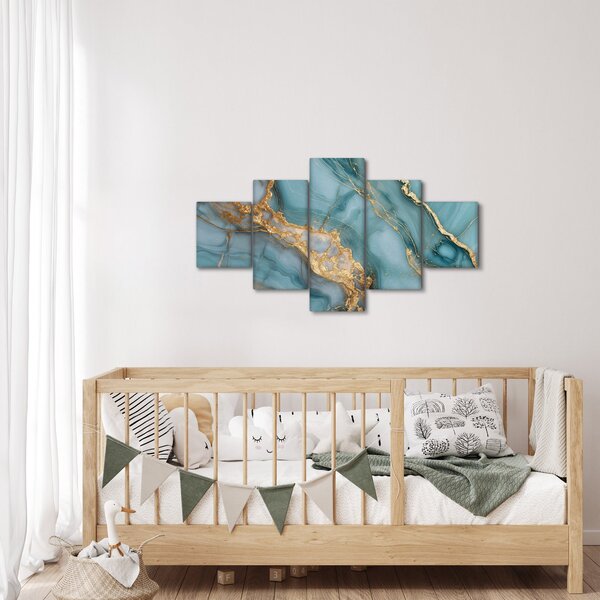 Obraz - Turkusowy marmur (125x70 cm)