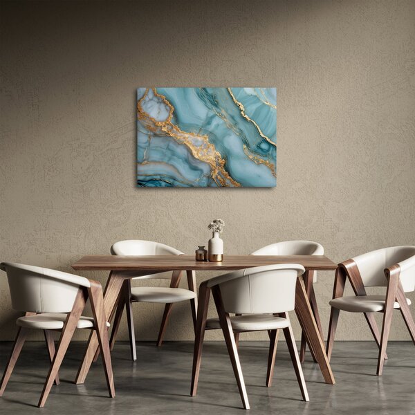 Obraz - Turkusowy marmur (70x50 cm)