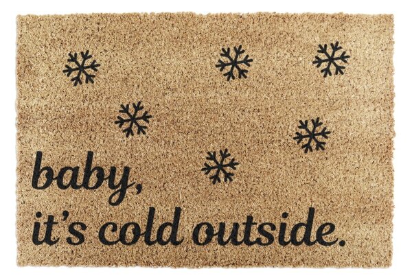 Wycieraczka ze świątecznym motywem z włókna kokosowego 40x60 cm Baby It's Cold Outside – Artsy Doormats