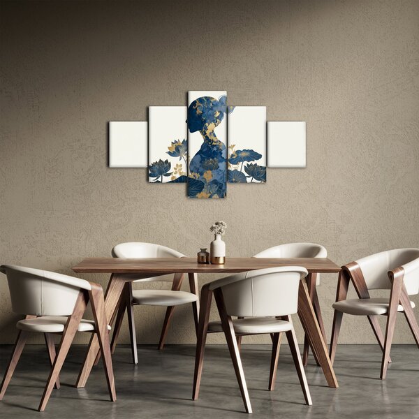 Obraz - Marmurowy profil kobiety (125x70 cm)