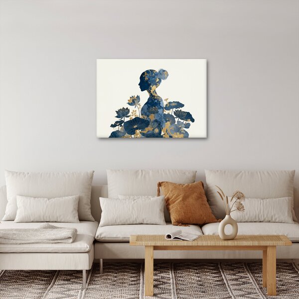 Obraz - Marmurowy profil kobiety (70x50 cm)