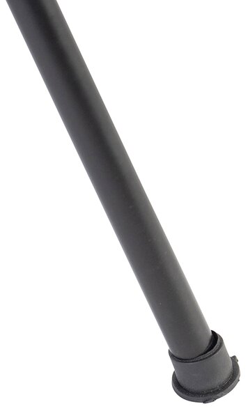 Rustykalna lampa stołowa na trójnogu z bambusa z czarnym wykończeniem - Evalin