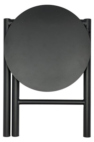 Czarny metalowy stołek Disc – Zone