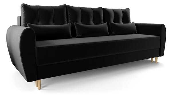 Czarna sofa rozkładana Z3-B11