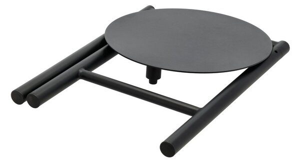 Czarny metalowy stołek Disc – Zone