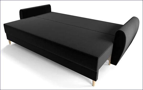 Czarna sofa rozkładana Z3-B11