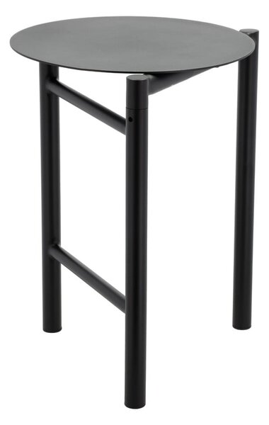 Czarny metalowy stołek Disc – Zone