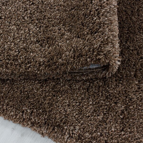 Ciemnobrązowy okrągły dywan ø 80 cm Fluffy – Ayyildiz Carpets