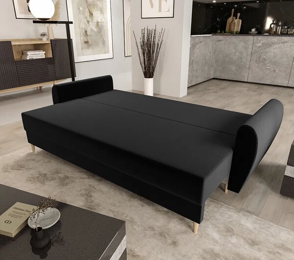 Czarna sofa rozkładana Z3-B11