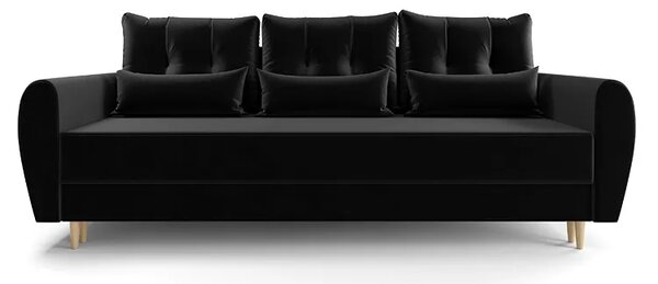 Czarna sofa rozkładana Z3-B11