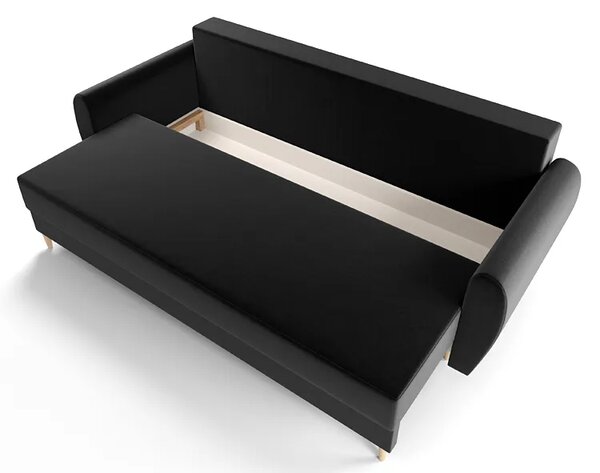 Czarna sofa rozkładana Z3-B11