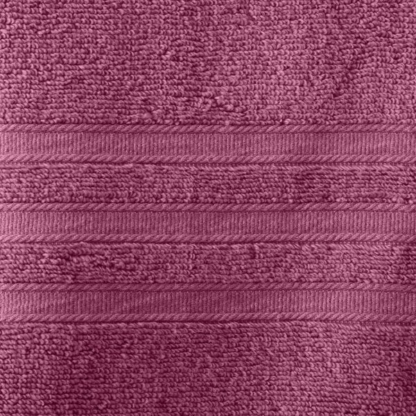 Ciemnoróżowy bawełniany ręcznik kąpielowy frotte 70x120 cm Zero Twist – Catherine Lansfield