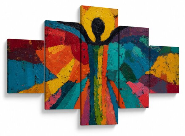 Obraz - Malowany anioł (125x70 cm)