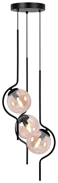 Bursztynowa lampa zwisająca kule - 14X A474 D7-P97