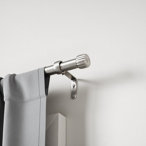 Stalowy regulowany karnisz w kolorze srebra 168 - 305 cm Cleo – Umbra