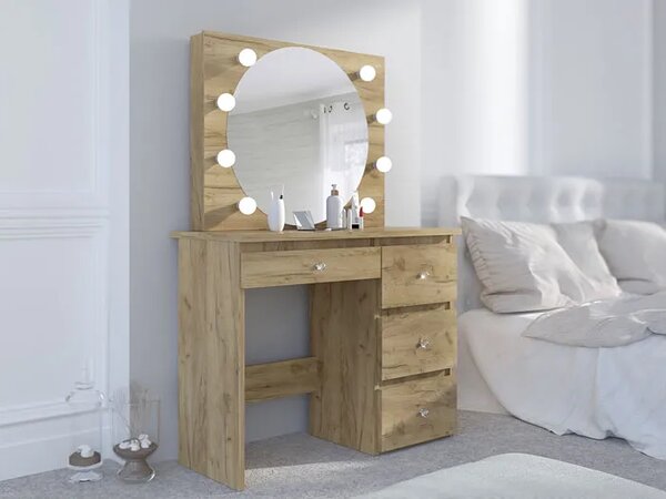 Toaletka w stylu glamour z oświetleniem led N3-G89