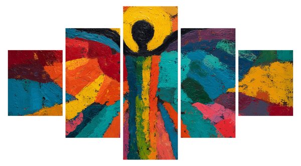 Obraz - Malowany anioł (125x70 cm)