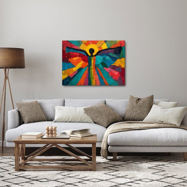 Obraz - Malowany anioł (70x50 cm)