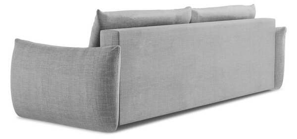 Jasnoszara rozkładana sofa 230 cm Leila – Makamii