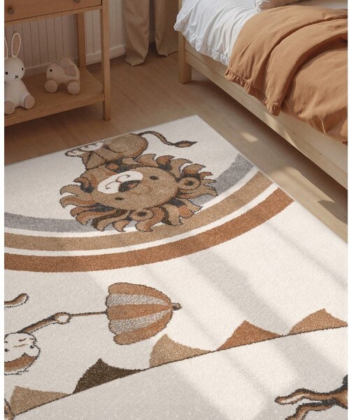 Kremowy dywan dziecięcy 160x230 cm Roar like a Lion Rainbow Party – Villeroy&Boch