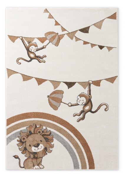 Kremowy dywan dziecięcy 160x230 cm Roar like a Lion Rainbow Party – Villeroy&Boch