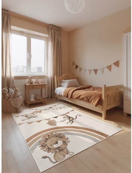 Kremowy dywan dziecięcy 160x230 cm Roar like a Lion Rainbow Party – Villeroy&Boch