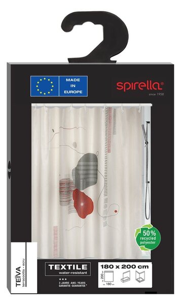 Zasłona prysznicowa 180x200 cm Teiva – Spirella