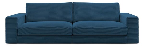 Ciemnoniebieska sztruksowa sofa 274 cm Leonard – Bobochic Paris