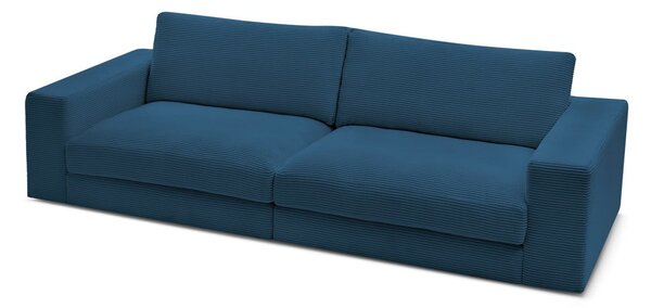 Ciemnoniebieska sztruksowa sofa 274 cm Leonard – Bobochic Paris