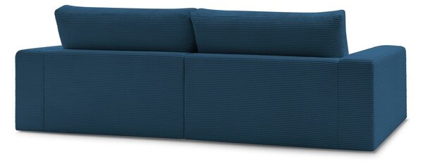 Ciemnoniebieska sztruksowa sofa 274 cm Leonard – Bobochic Paris