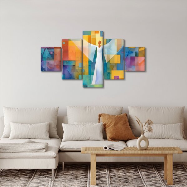Obraz - Geometryczny anioł (125x70 cm)