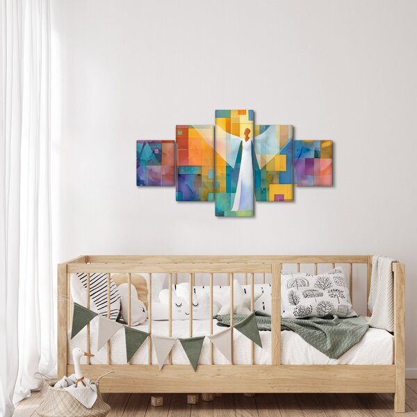 Obraz - Geometryczny anioł (125x70 cm)