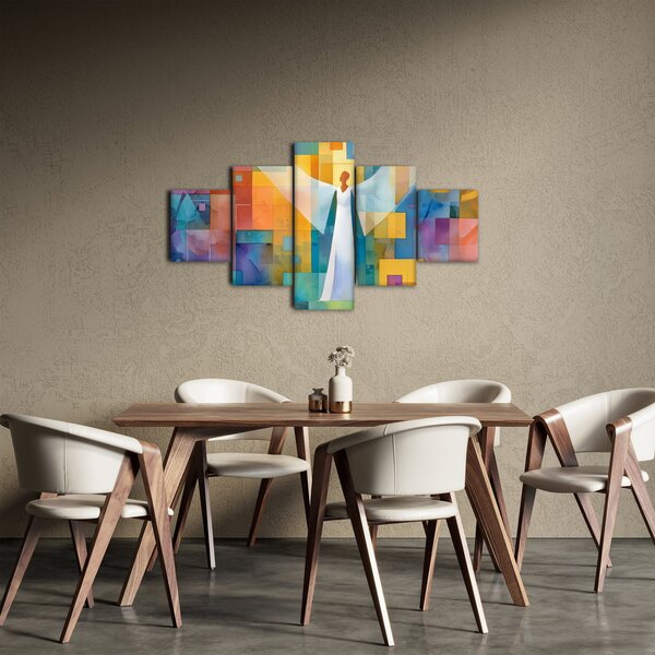 Obraz - Geometryczny anioł (125x70 cm)