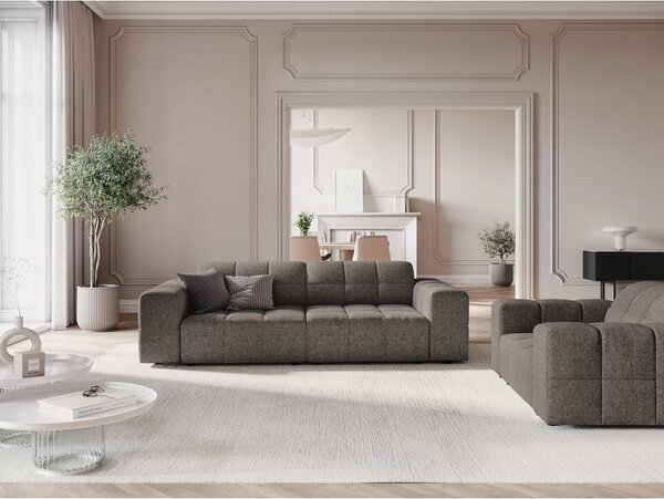 Ciemnoszara sofa 204 cm Chicago – Cosmopolitan Design