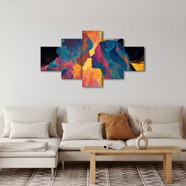 Obraz - Kosmiczna miłość (125x70 cm)