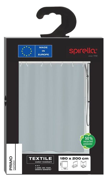 Zasłona prysznicowa 180x200 cm Primo – Spirella