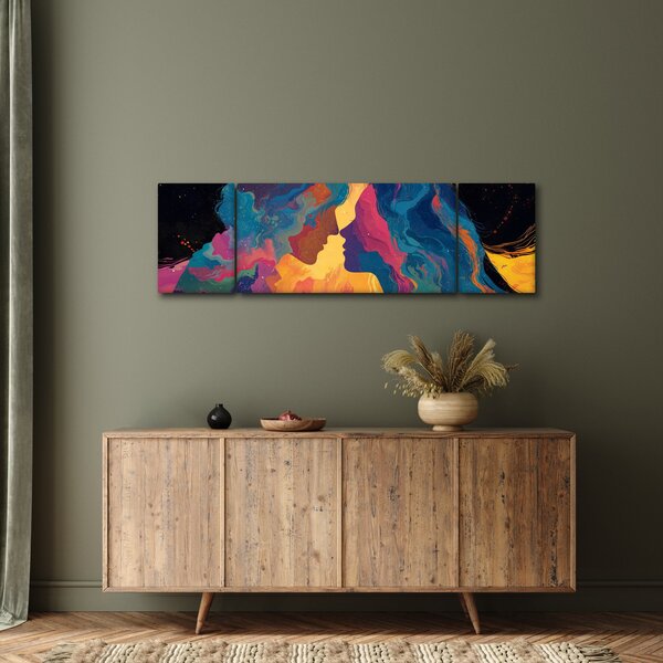 Obraz - Kosmiczna miłość (170x50 cm)
