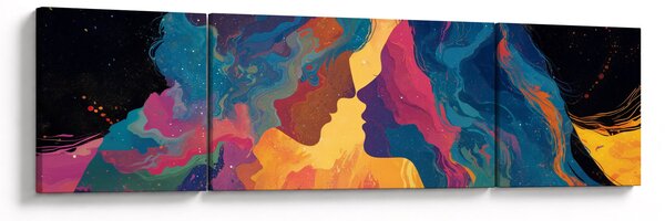 Obraz - Kosmiczna miłość (170x50 cm)
