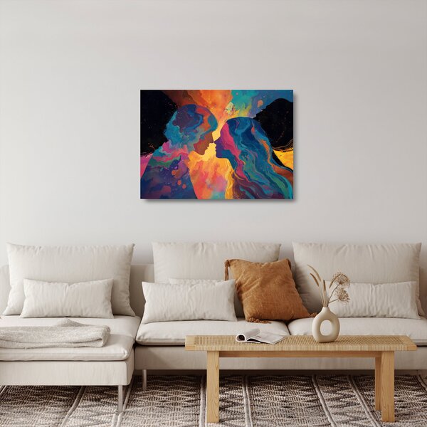 Obraz na szkle - Kosmiczna miłość (70x50 cm)