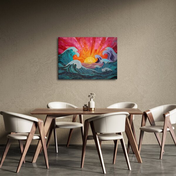 Obraz - Mozaika fal (70x50 cm)