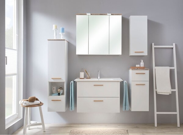 Biała ceramiczna umywalka 80x47 cm Set 931 – Pelipal