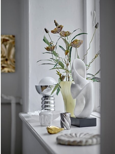Lampa stołowa w kolorze srebra ze szklanym kloszem (wysokość 32 cm) Spike – Bloomingville