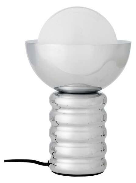 Lampa stołowa w kolorze srebra ze szklanym kloszem (wysokość 32 cm) Spike – Bloomingville