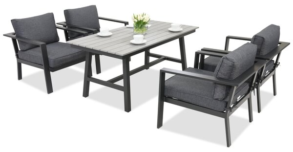 Meble ogrodowe aluminiowe Sydney Premium 4 Garden Point antracyt