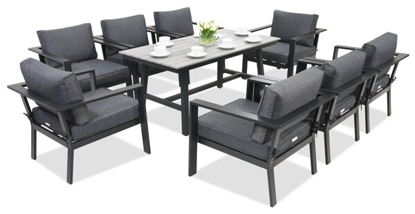 Meble ogrodowe aluminiowe Sydney Premium 8 Garden Point antracyt