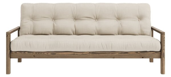 Beżowa rozkładana sofa 205 cm Knob – Karup Design