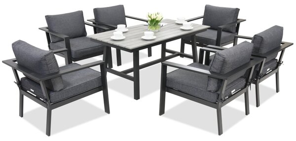 Meble ogrodowe aluminiowe Sydney Premium 6 Garden Point antracyt