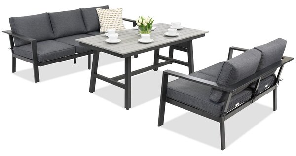 Zestaw mebli Sydney Apetito Comfort 5 Garden Point antracyt